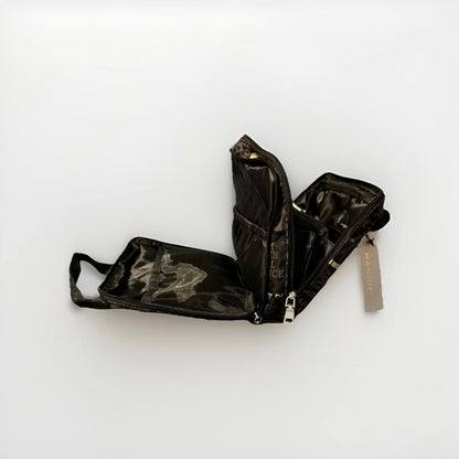 NANNINI BEAUTY CASE BIANCO MARRONE NERO