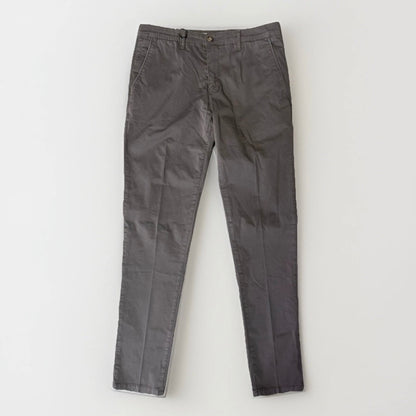 STHENFORD PANTALONI UOMO A SIGARETTA COTONE GRIGIO CON MICRO POIS