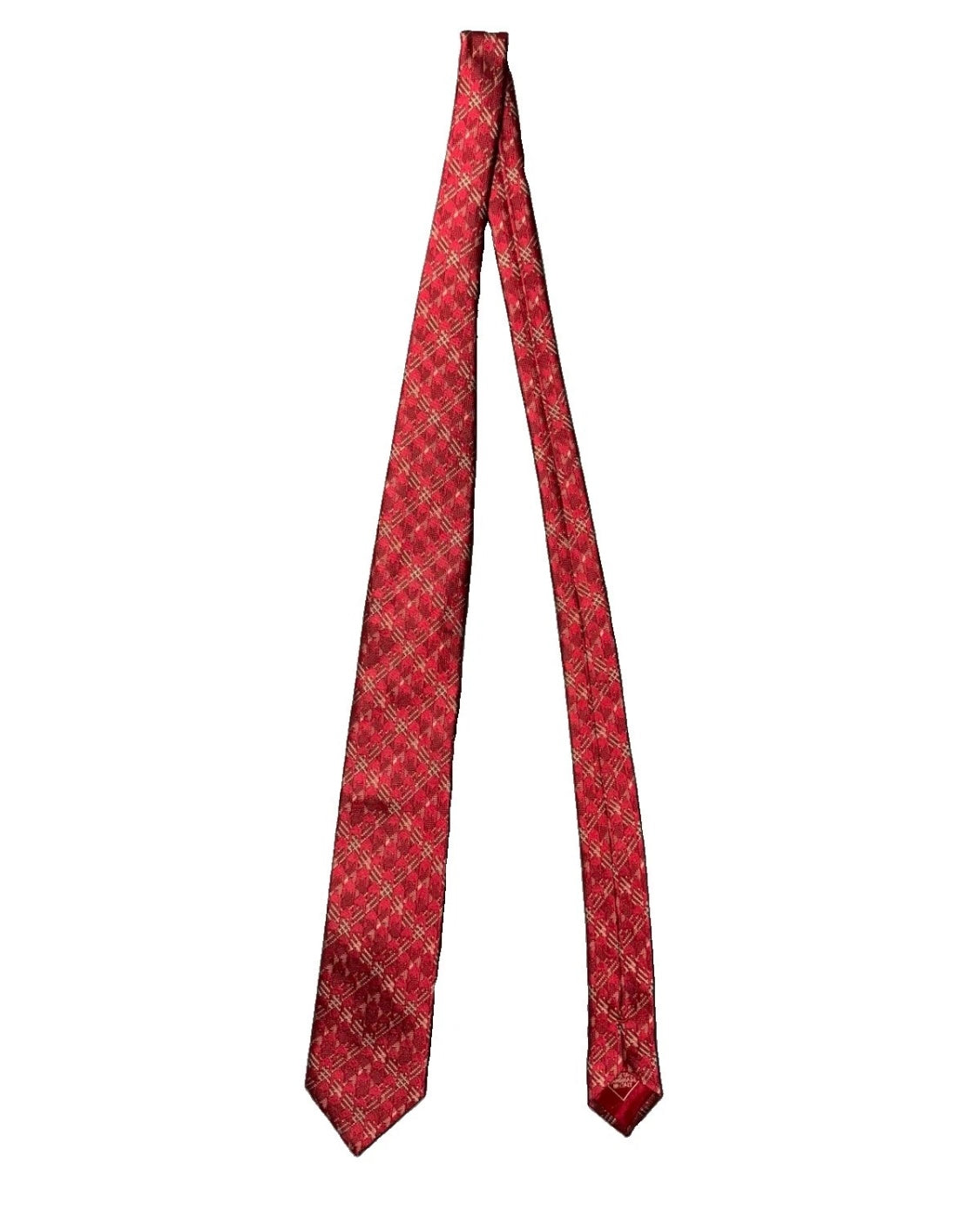 BRIONI CRAVATTA IN SETA ROSSA