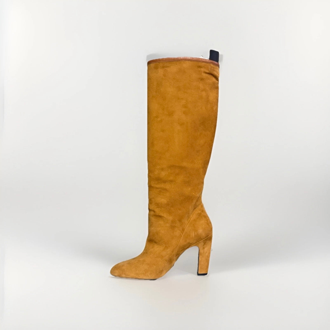STUART WEITZMAN STIVALI PELLE SCAMOSCITA MARRONE OCRA