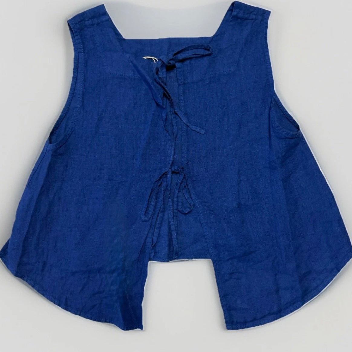 PEDRA NIGRA CANOTTA DONNA LINO BLU ELETTRICO