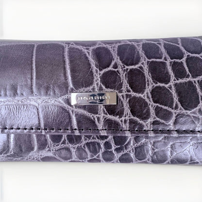 NANNINI PORTA CHIAVI DONNA IN PELLE STAMPA COCCO GRIGIO ANTRACITE