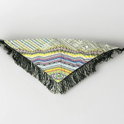 MALA ALISHA SCIARPA SCIALLE TRIANGOLARE REVERSIBILE IN SETA