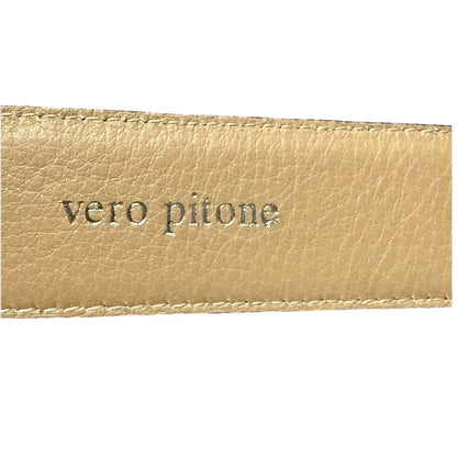 CINTURA UNISEX ARTIGIANALE IN VERA PELLE PITONE