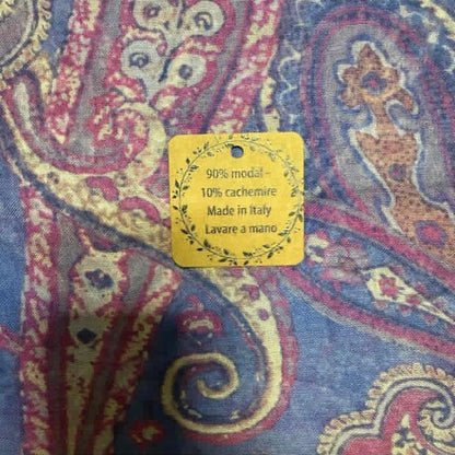 SCIARPA ARTIGIANALE UNISEX PAISLEY