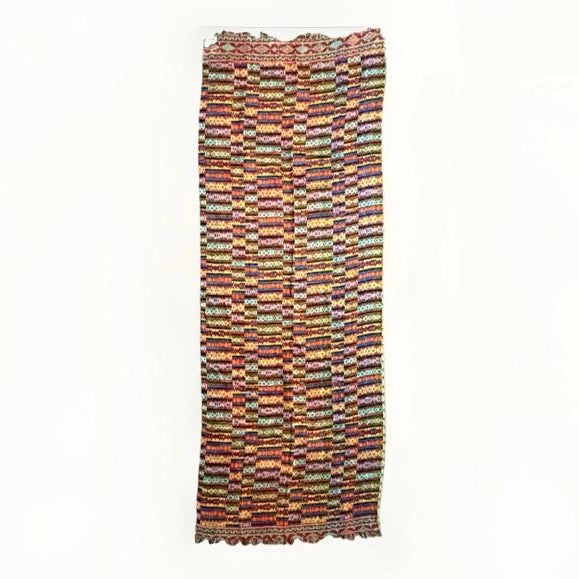 SCIARPA ARTIGIANALE REVERSIBILE MULTICOLORE