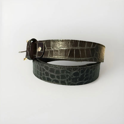 NANNINI CINTURA PELLE DA UOMO NERA COCCO