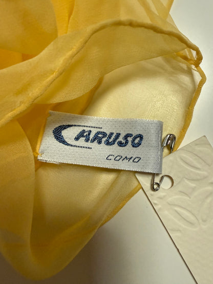 CARUSO COMO SCIARPA IN SETA GIALLA