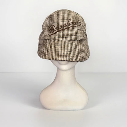 BORSALINO CAPPELLO BERRETTO BASEBALL PIED DE POULE UNISEX
