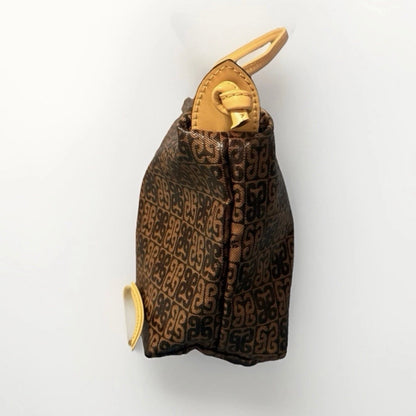 PIERO GUIDI TRACOLLA SMALL LINEA  MONOGRAM MARRONE