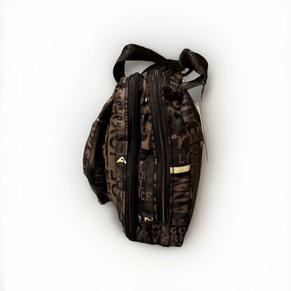 NANNINI BEAUTY CASE BIANCO MARRONE NERO