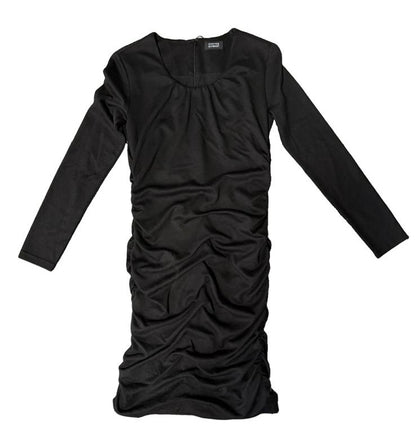 STEFFEN SCHRAUT VESTITO TUBINO DRAPPEGGIATO NERO