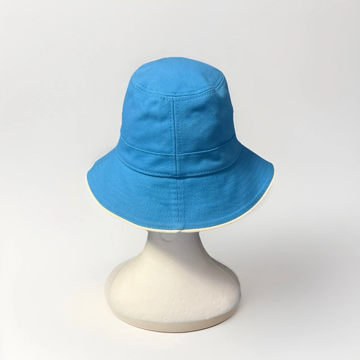 BORSALINO CAPPELLO BUCKET A SEI SPICCHI COTONE AZZURRO