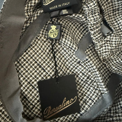 BORSALINO CAPPELLO BERRETTO BASEBALL PIED DE POULE UNISEX