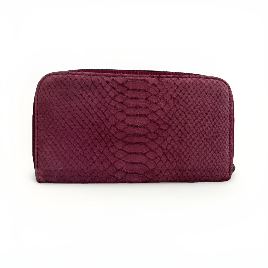 PORTAFOGLIO ARTIGIANALE VERA PELLE SCAMOSCIATA VINACCIA