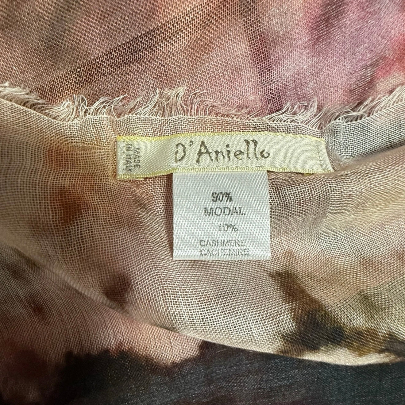 D'ANIELLO SCIARPA DONNA MISTO CACHEMIRE  FANTASIA ARTISTICA