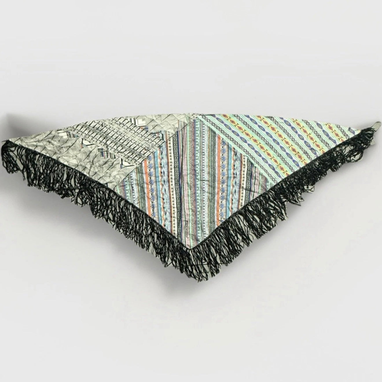 MALA ALISHA SCIARPA SCIALLE TRIANGOLARE REVERSIBILE IN SETA