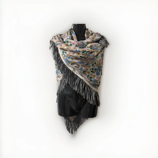 MALA ALISHA SCIARPA SCIALLE TRIANGOLARE OVERSIZE REVERSIBILE