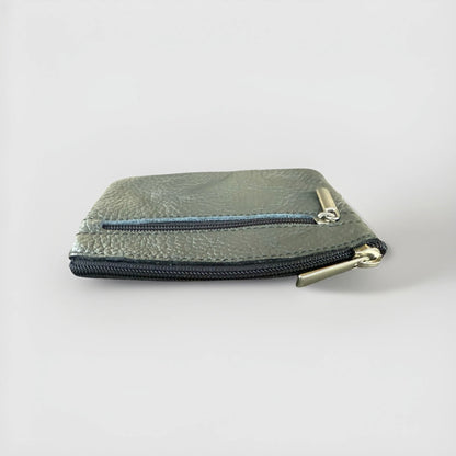 PORTACHIAVI ARTIGIANALE VERA PELLE GRIGIO