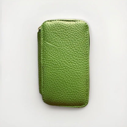 PORTACHIAVI ARTIGIANALE VERA PELLE VERDE