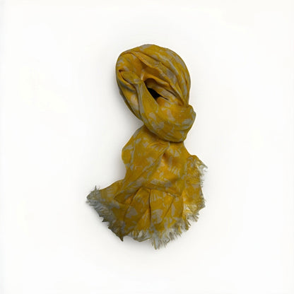 WALLMANN SCIARPA FANTASIA CERVI GIALLA