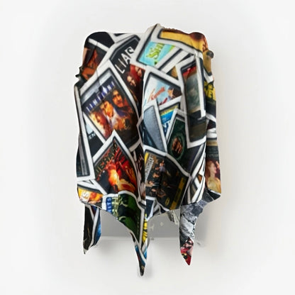 BLACK VELVET SCIARPA SCIALLE TRIANGOLARE REVERSIBILE