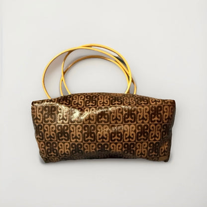 PIERO GUIDI TRACOLLA SMALL LINEA  MONOGRAM MARRONE