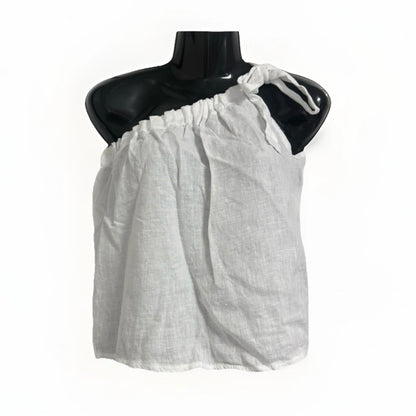 PEDRA NIGRA TOP MONOSPALLA DONNA LINO BIANCO