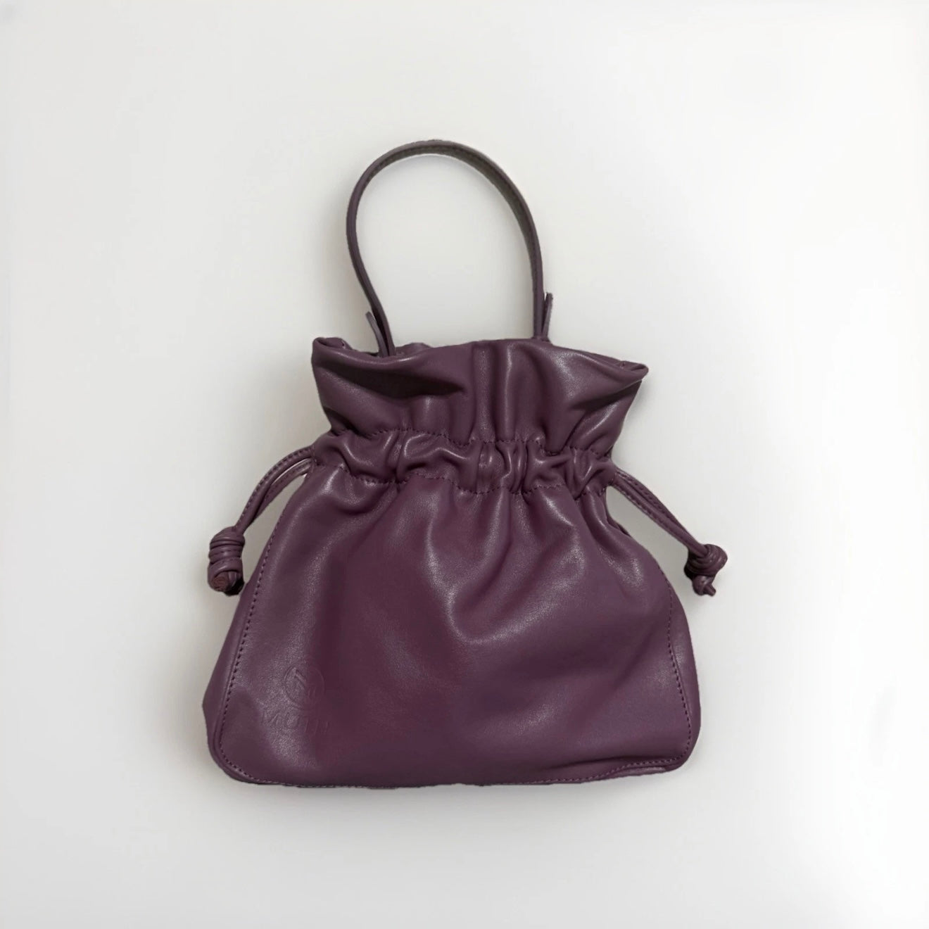 MUTH BAGS BORSA MINI PUNCH ARTIGIANALE VERA PELLE GLICINE
