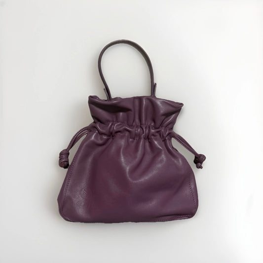 MUTH BAGS BORSA MINI PUNCH ARTIGIANALE VERA PELLE GLICINE