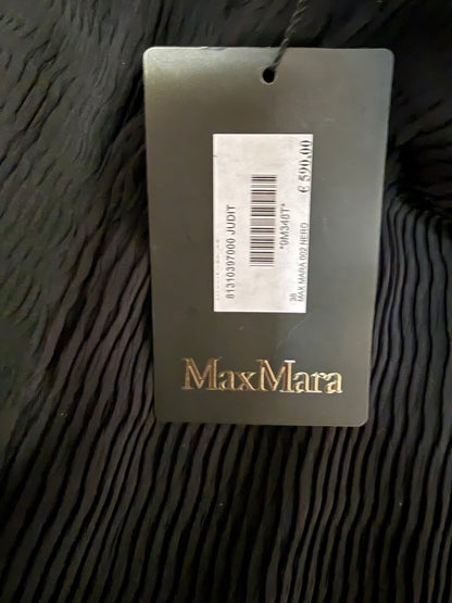 MAX MARA PANTALONI ELEGANTI PLISSETTATI NERI