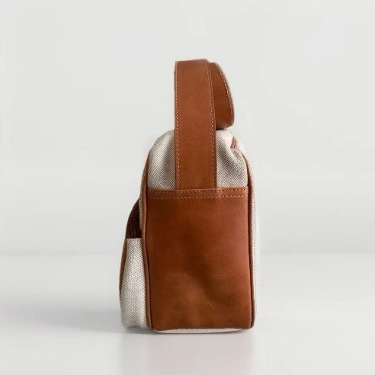 STIVALERIA SAVOIA BORSA MARRONE / BEIGE PELLE