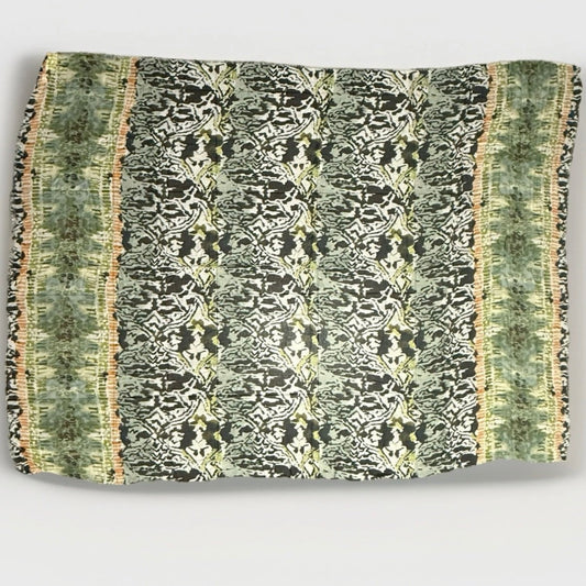 120 % LINO SCIARPA DONNA  UNISEX MOTIVO ASTRATTO