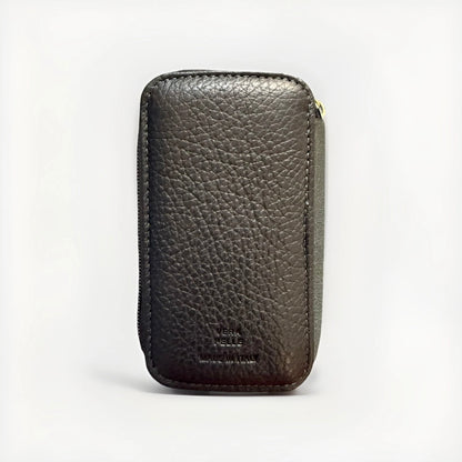 PORTACHIAVI ARTIGIANALE VERA PELLE NERO