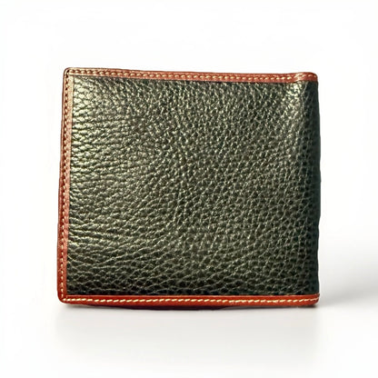 DELL’GA PORTAFOGLIO BI FOLD PELLE MARTELLA VERDE