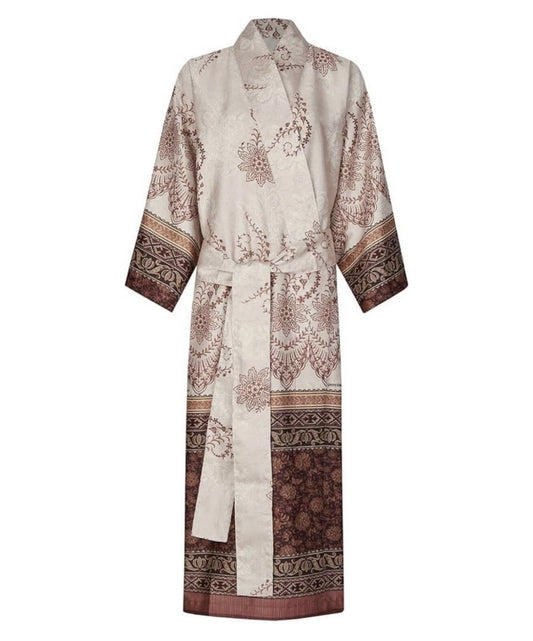 BASSETTI  KIMONO GRANDFOULARD MODELLO ORISTANO BEIGE