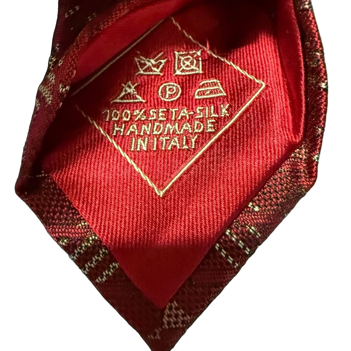 BRIONI CRAVATTA IN SETA ROSSA