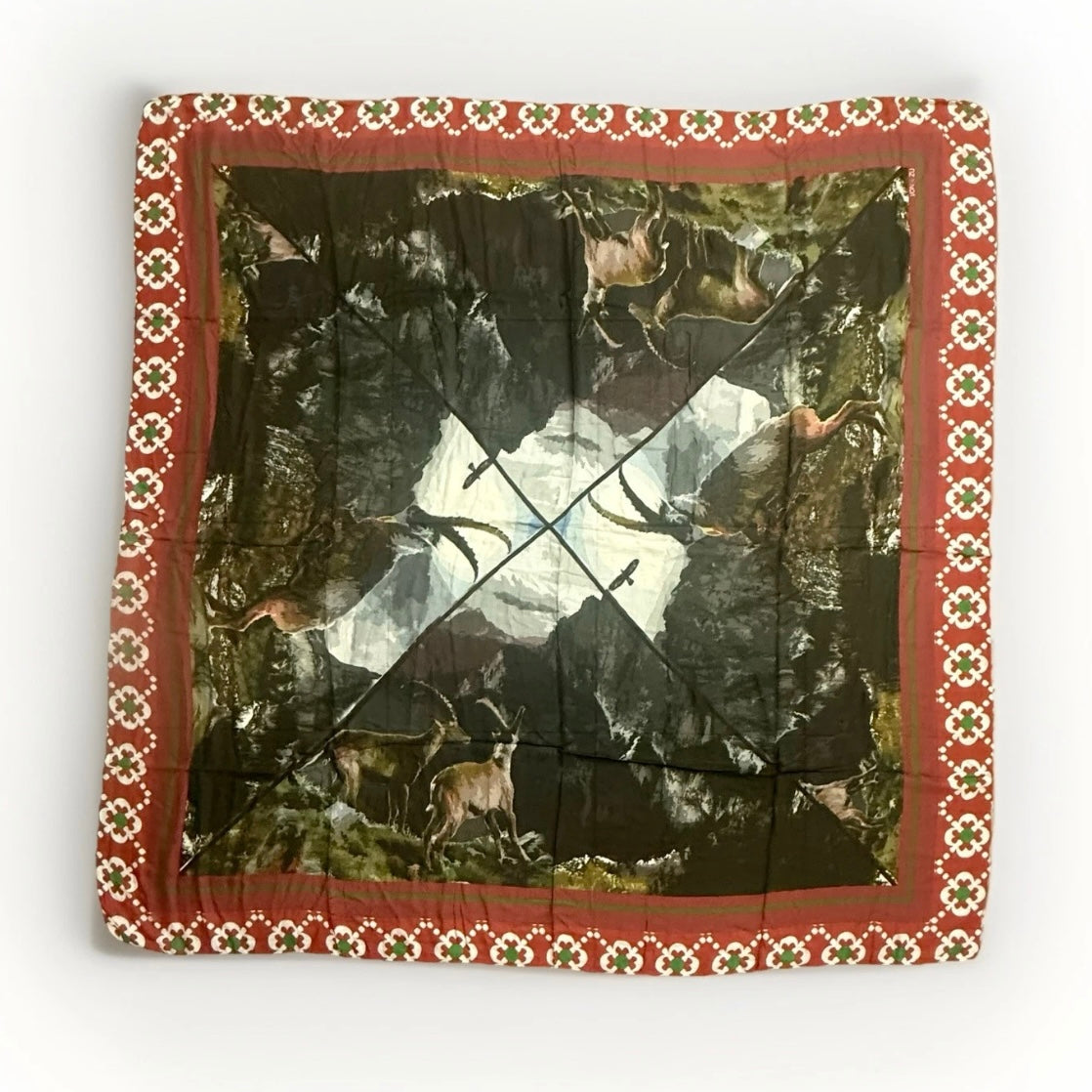 VON & ZU SCIARPA MULTICOLORE FANTASIA CERVI