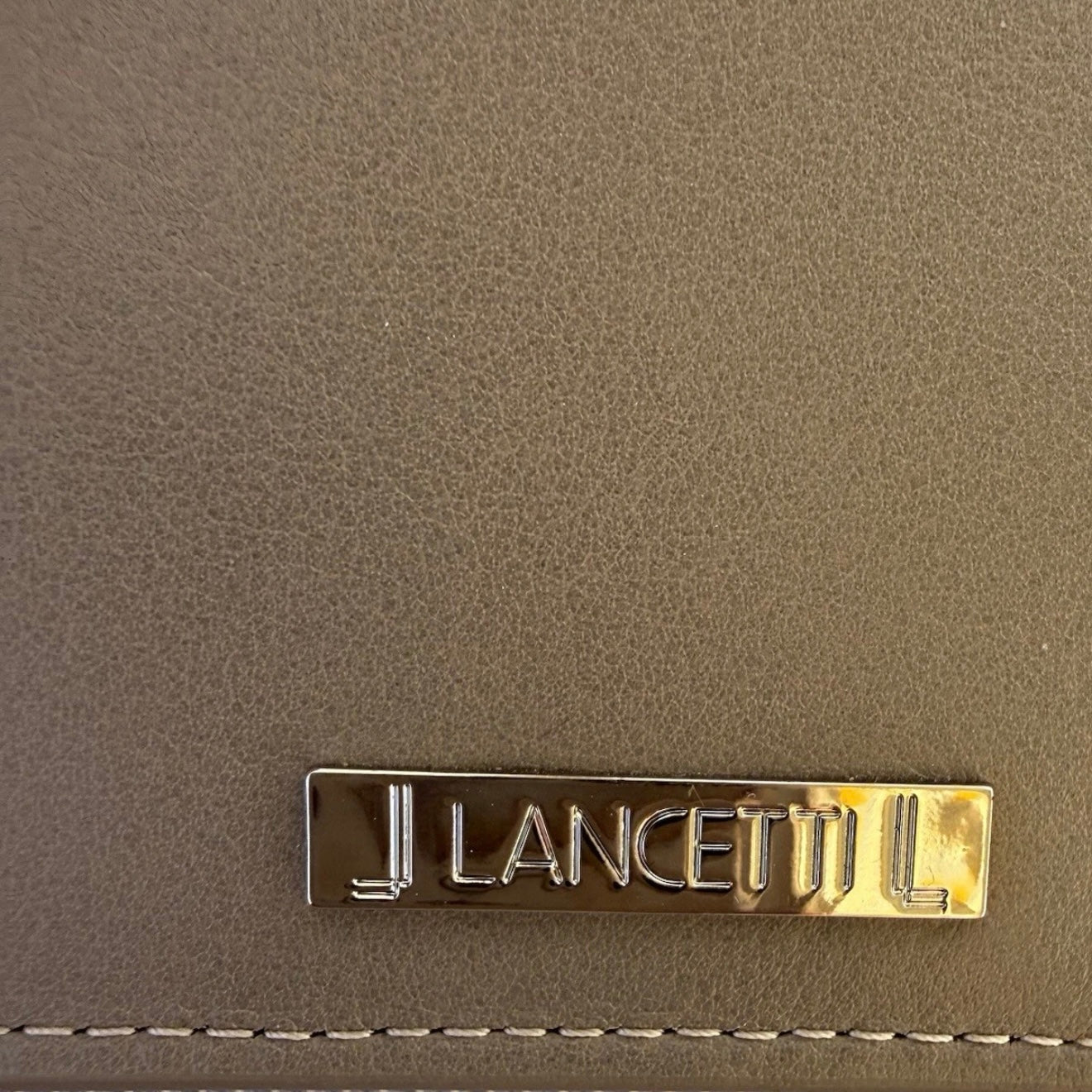 LANCETTI PORTAFOGLIO DONNA IN PELLE DI VITELLO GRIGIO CHIARO