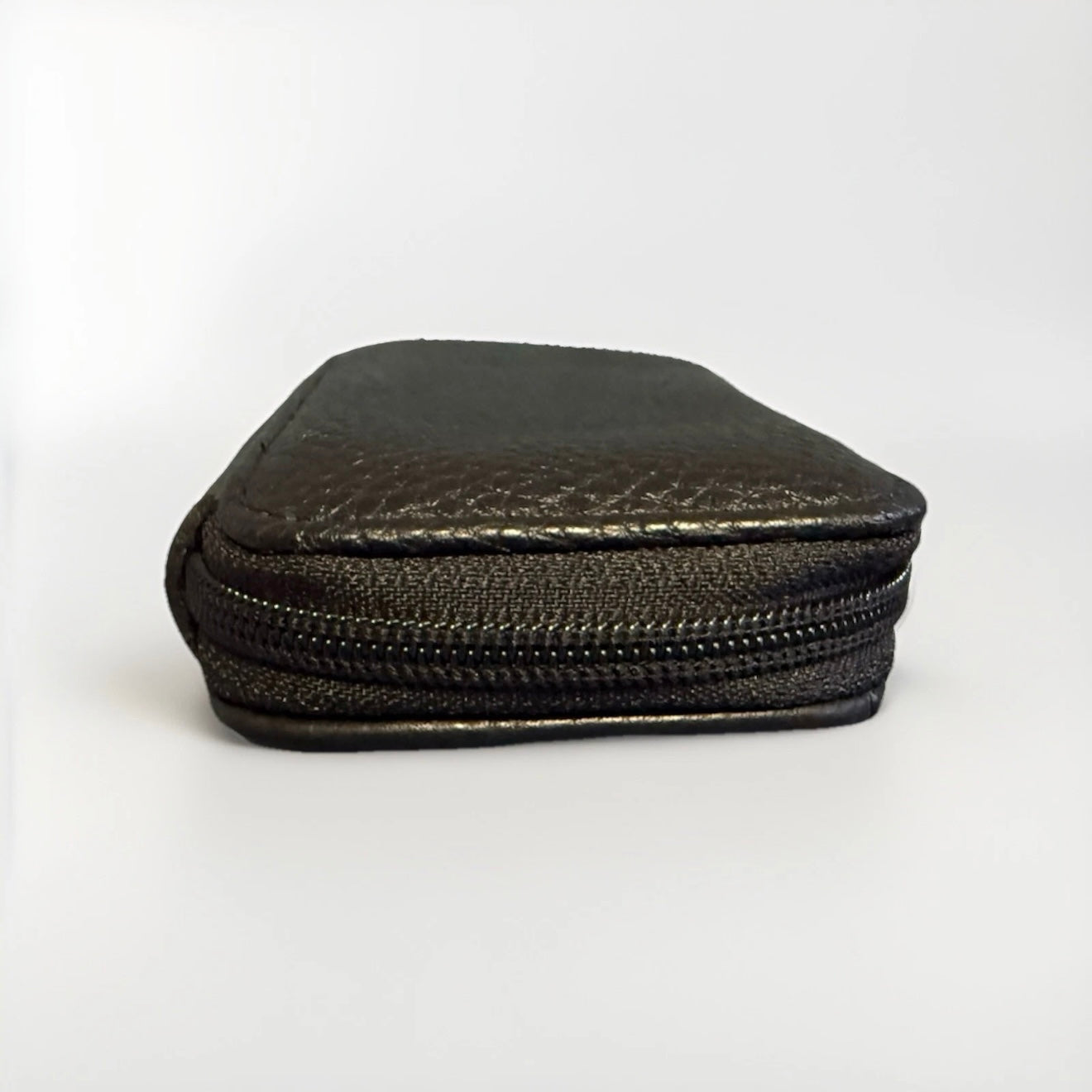 PORTACHIAVI ARTIGIANALE VERA PELLE NERO