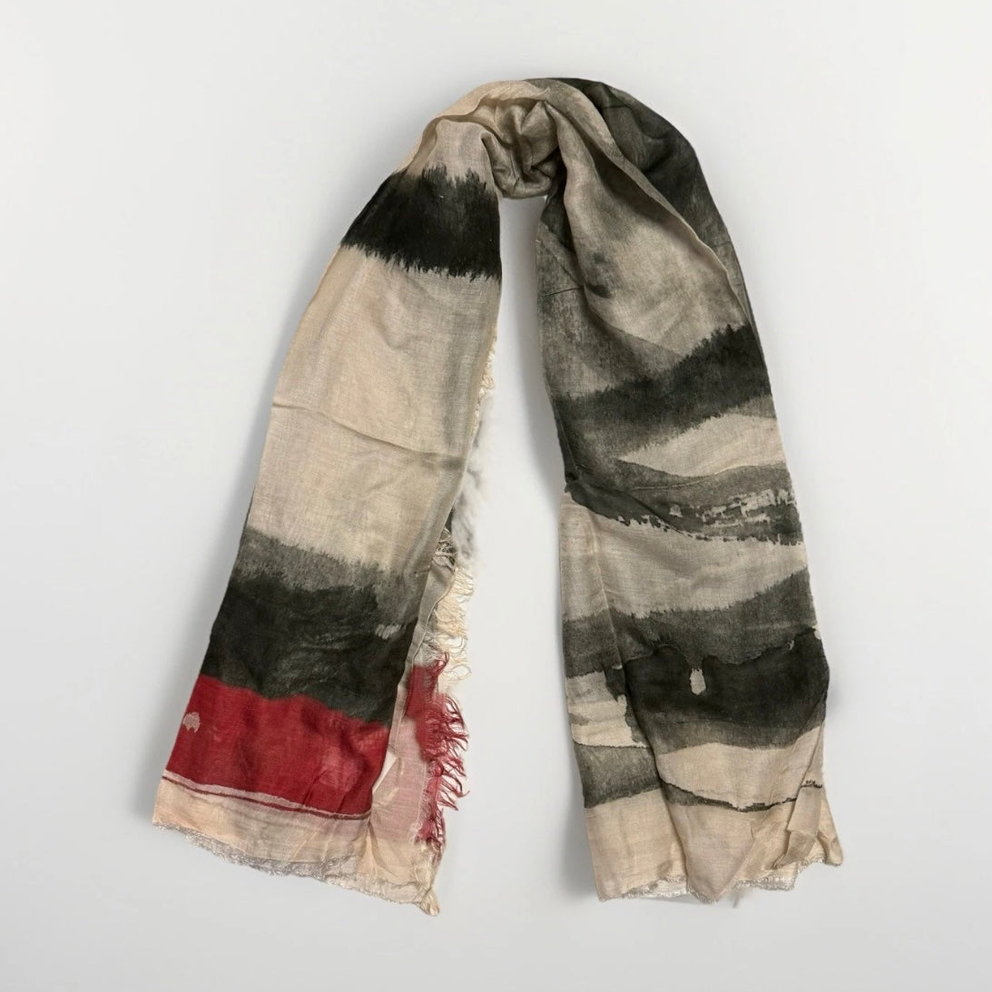 RAER  SCIARPA UNISEX MOTIVO ASTRATTO