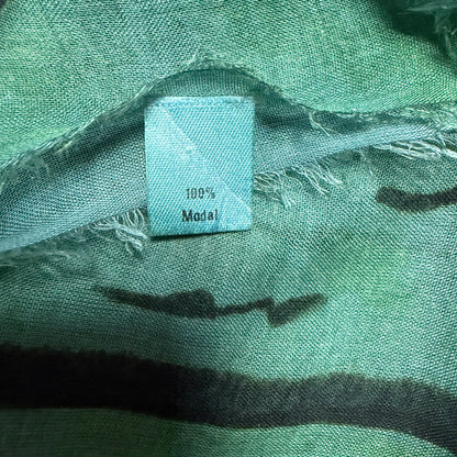 ROCKS ITALY SCIARPA UNISEX VERDE FANTASIA CARTOLINA VINTAGE