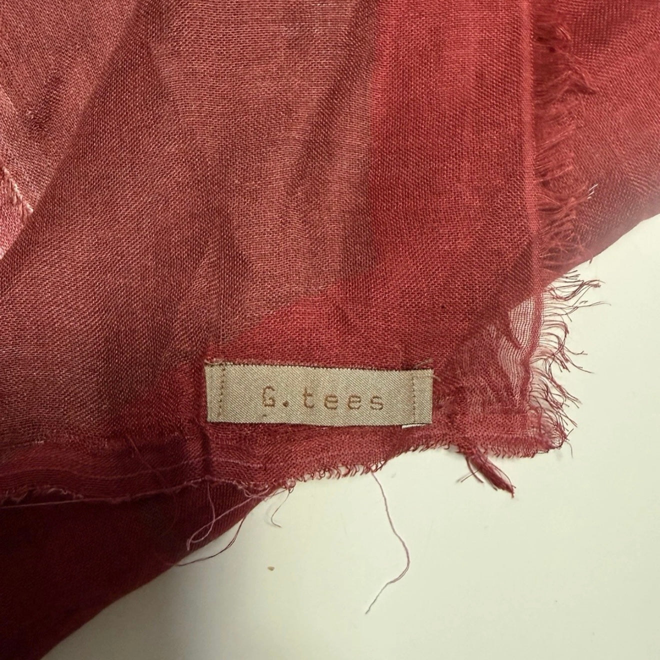 G. TEES SCIARPA ROSSA UNISEX