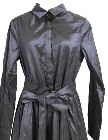 MAX MARA ABITO CHEMISIER BLU IN SETA