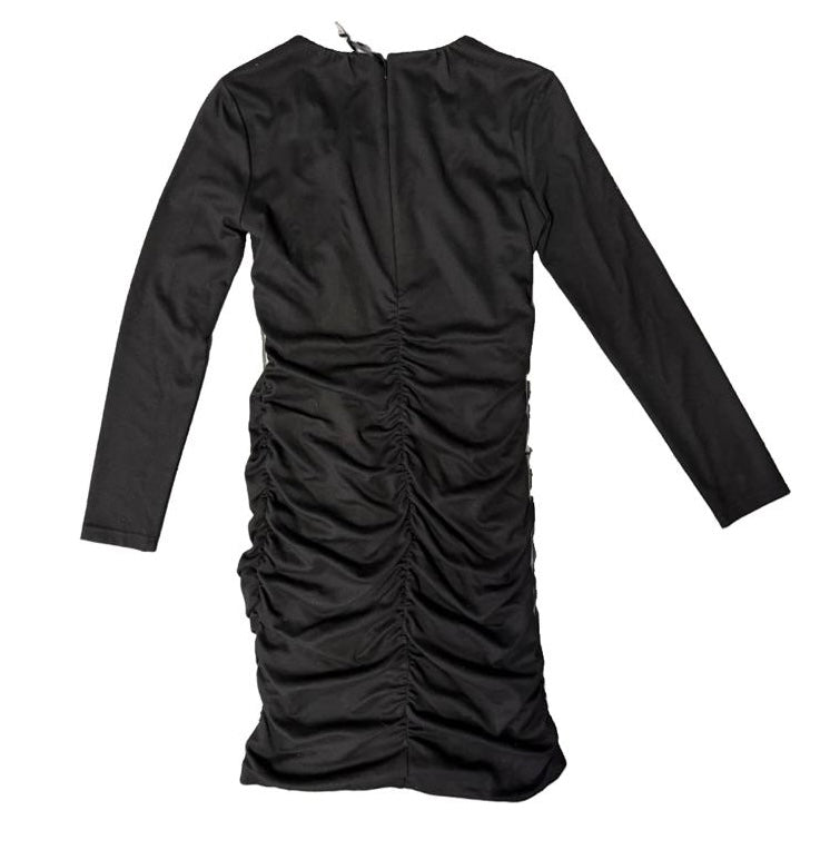 STEFFEN SCHRAUT VESTITO TUBINO DRAPPEGGIATO NERO
