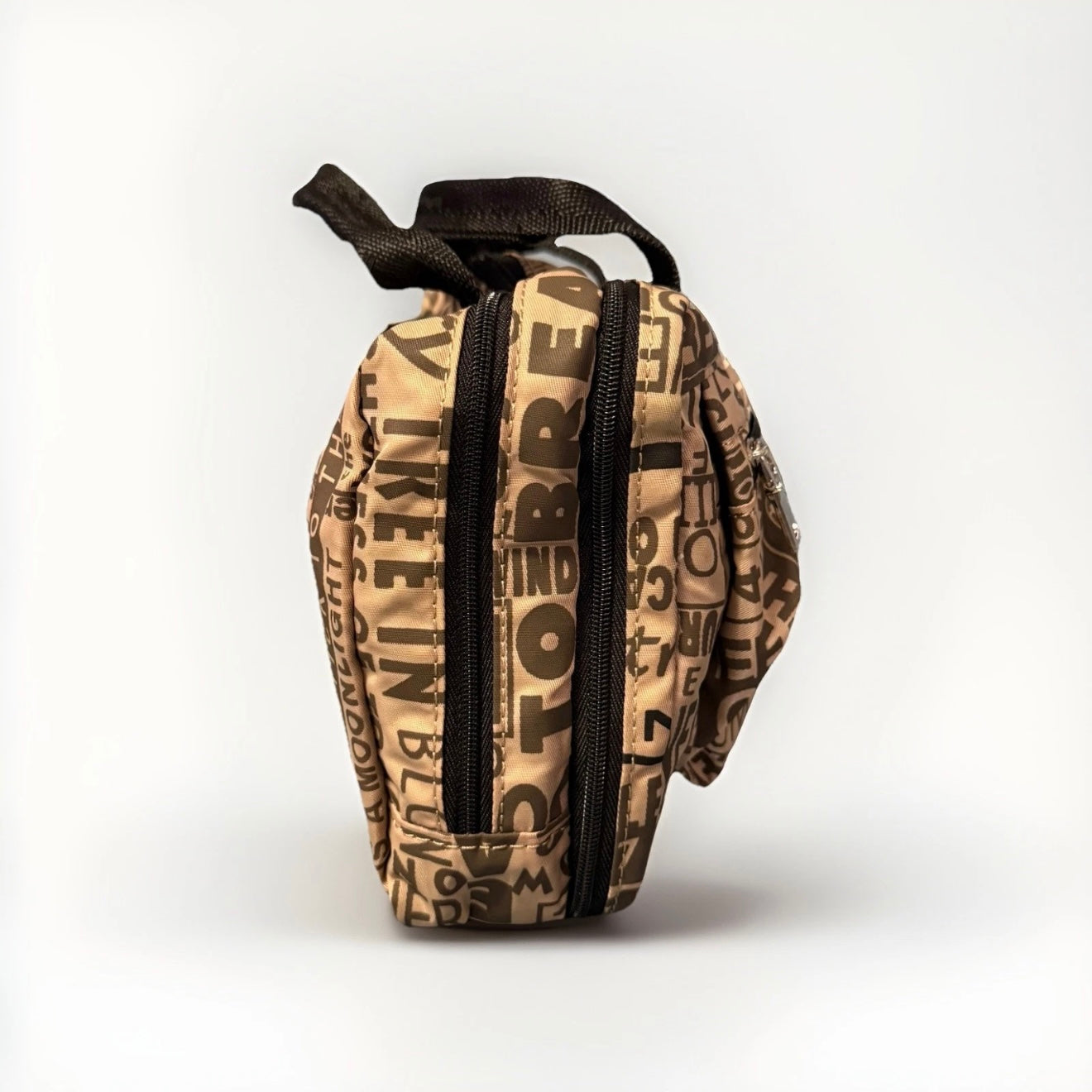 NANNINI BEAUTY CASE BEIGE MARRONE