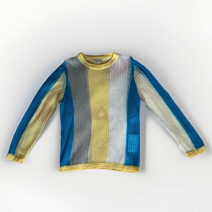 NINA RICCI MAGLIONE TRAFORATO MULTICOLORE MISTO MOHAIR