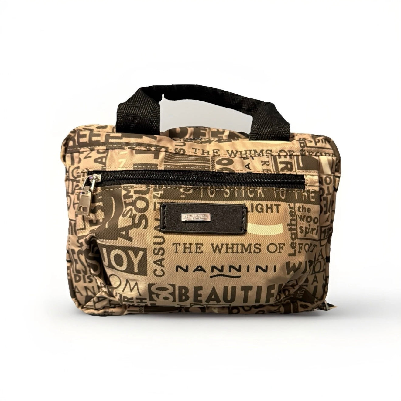 NANNINI BEAUTY CASE BEIGE MARRONE