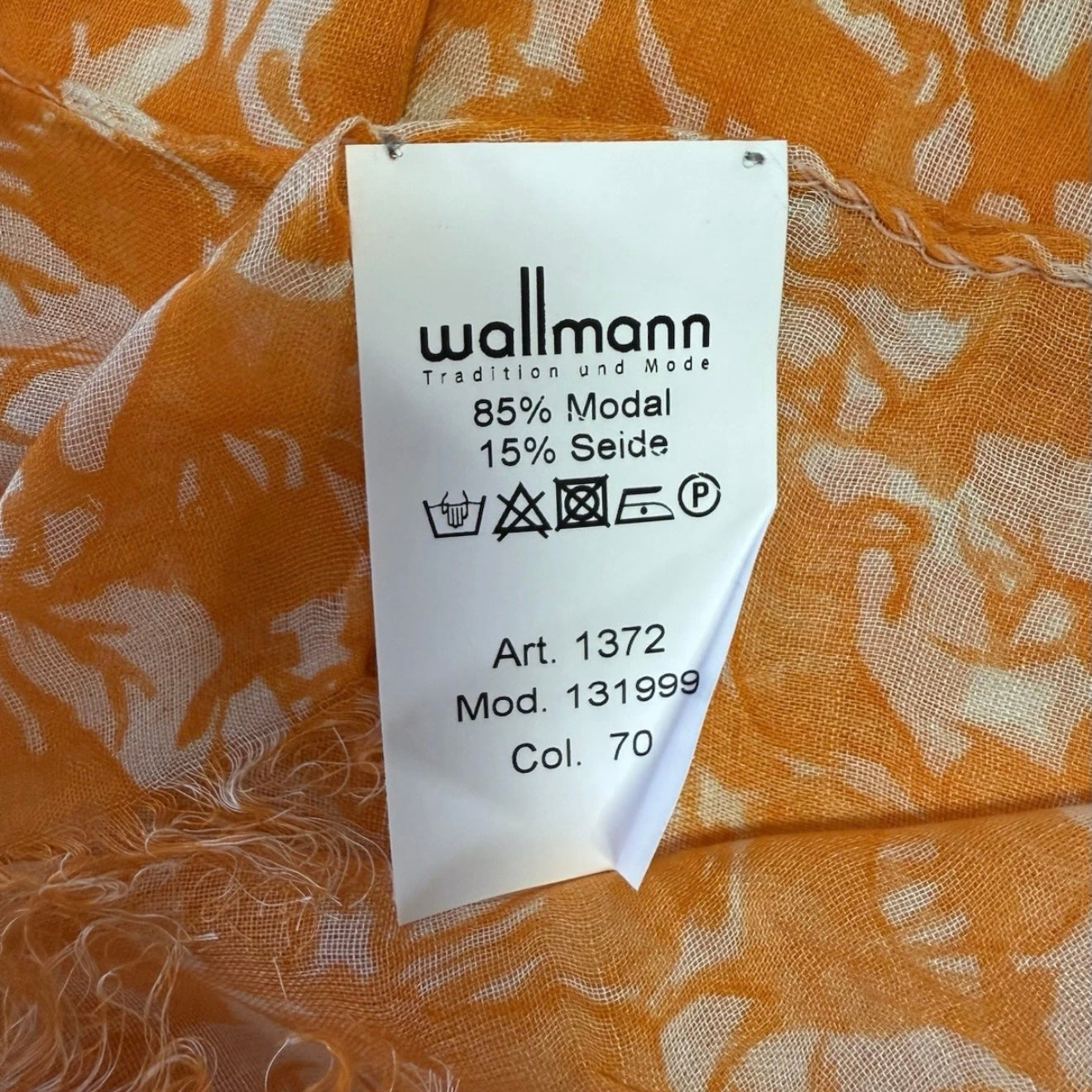 WALLMANN SCIARPA DONNA FANTASIA CERVI ARANCIONE