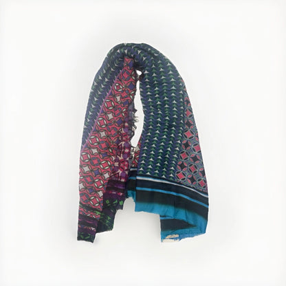 BOY LOST SCIARPA FANTASIA GEOMETRICA MULTICOLORE